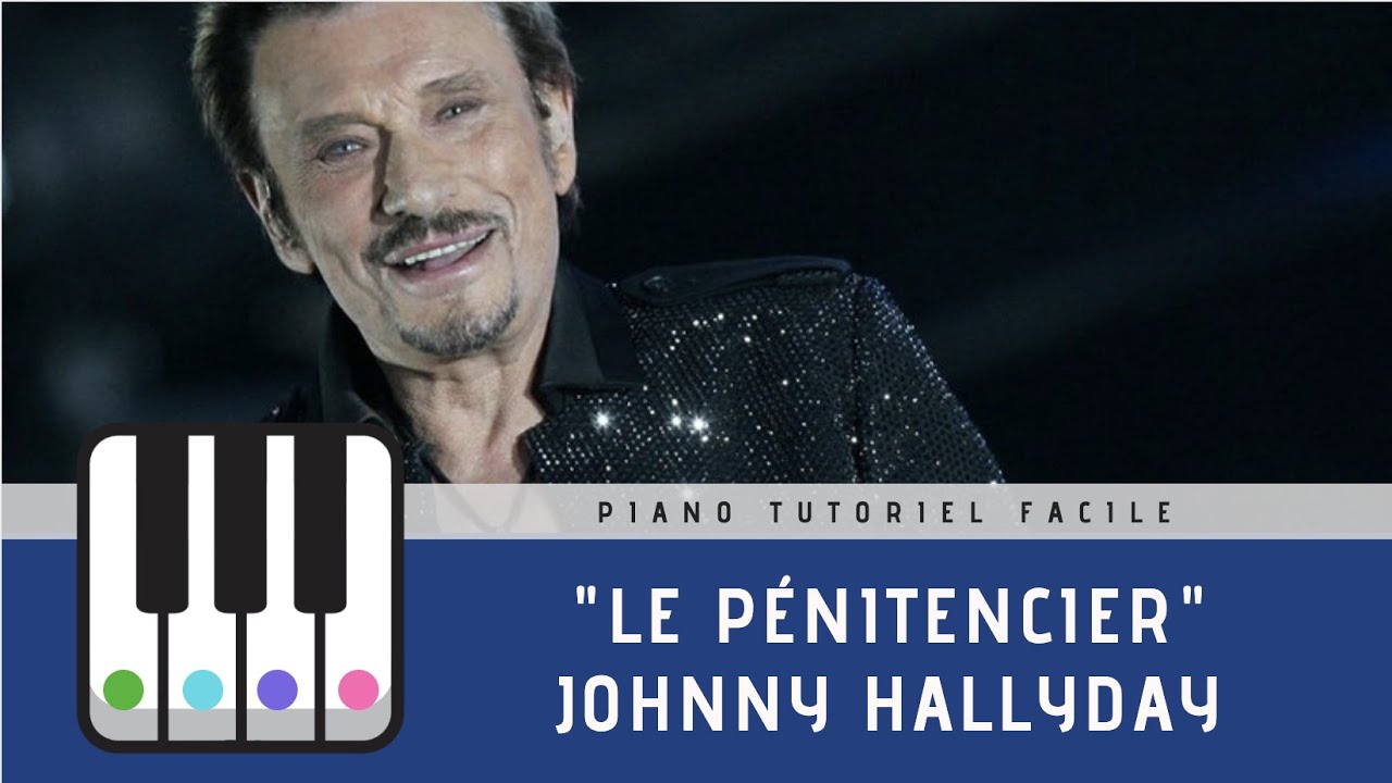 Le pénitencier - Johnny Hallyday - Piano tuto facile + Synthesia