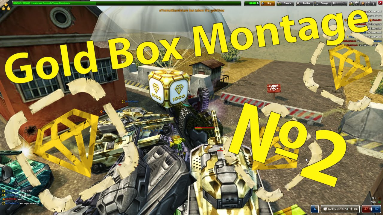 ✯ Tanki Online: Gold Box Video №2 • Нарезка голдов №2