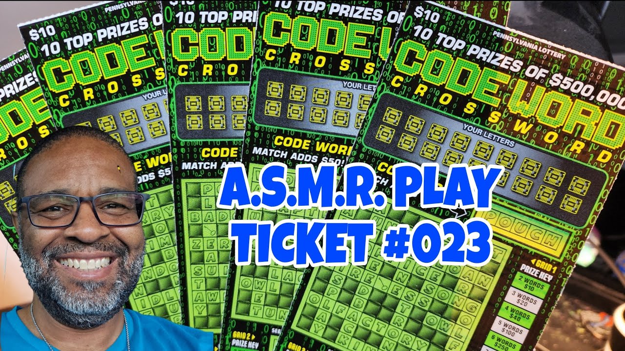 A.S.M.R. PLAY | Codeword Crossword | PA LOTTERY SCRATCH OFF TICKETS #scratchers #asmrsounds #023 