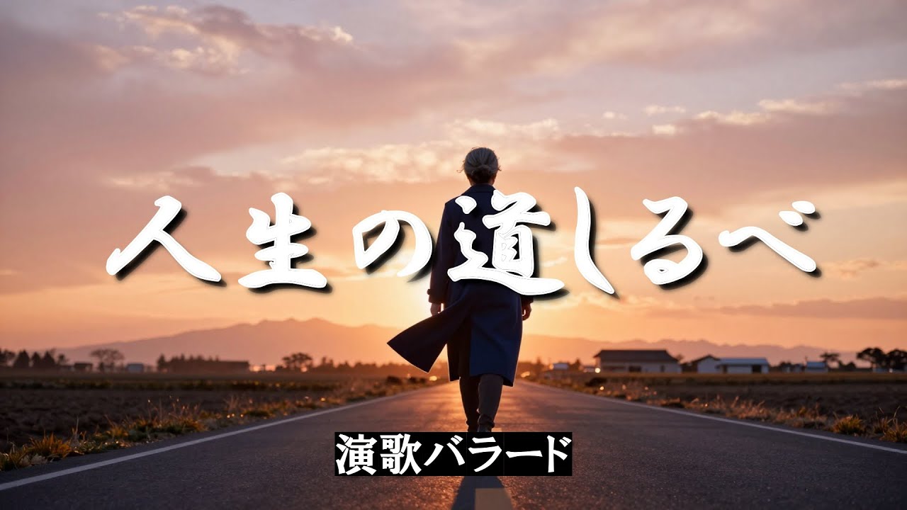 『人生の道しるべ』🎵【女性・演歌バラード 】 〜生きてきた証を胸に〜二十の春に置いてきた夢。涙ひとつで歩いてきた道。