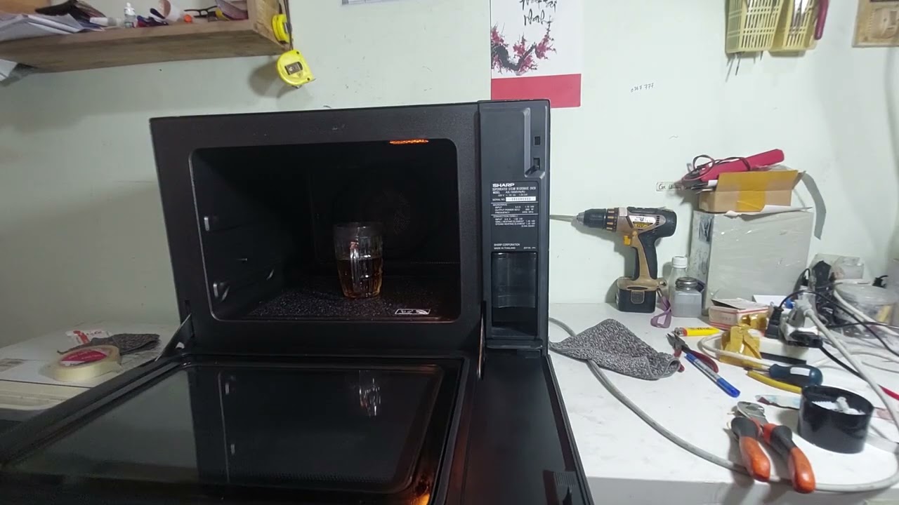 Hướng dẫn sử dụng l&ograve; vi s&oacute;ng 3D sharp AX-1600 d&ograve;ng vip .nhiều chức năng c&oacute; si&ecirc;u hơi nước n&oacute;ng