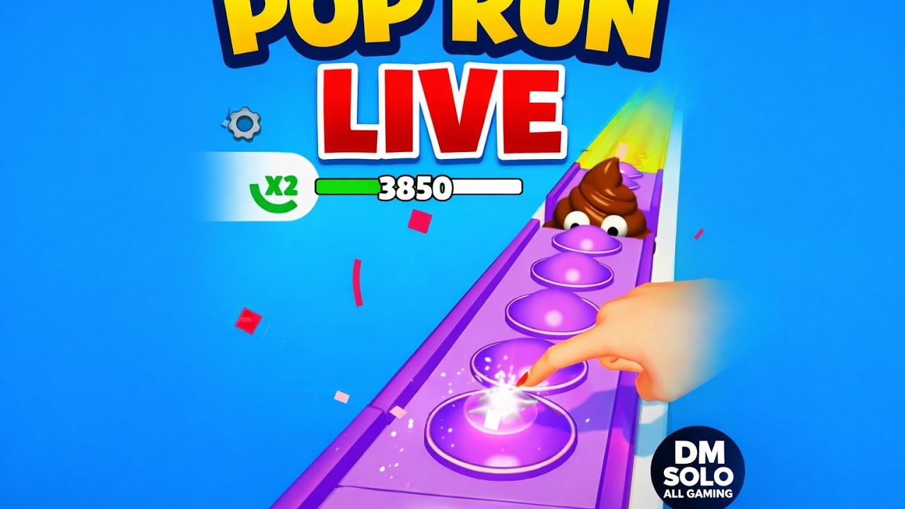 Pop Run happy finger enjoy DM solo all gaming live stream#games#gaming#gameplay