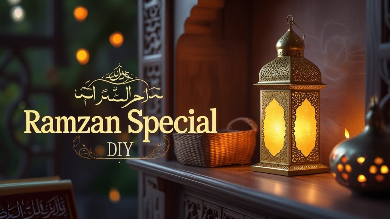 Ramzan Special DIY: Beautiful Lantern Decoration for a Spiritual Ambiance ✨😊
