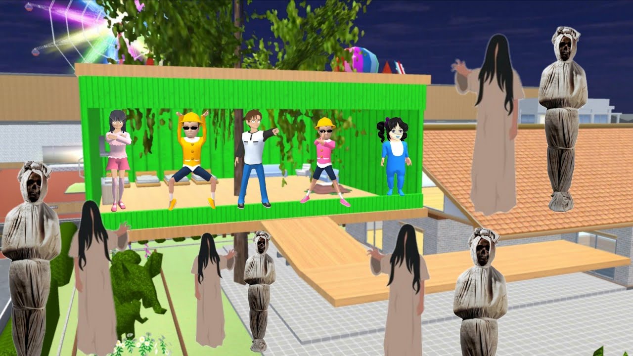 Yuta Mio Buat Rumah Pohon Paling Aman Dari KUNTILANAK, POCONG 😱 | Sakura School Simulator