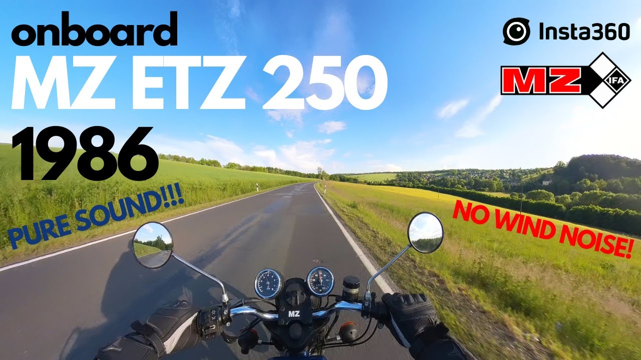 Relaxing evening ride with the MZ ETZ 250 (RAW onboard)
