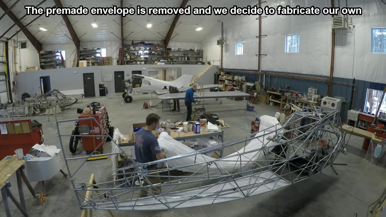 Time Lapse 3: Installing Poly Fiber Fabric and Painting the Fuselage