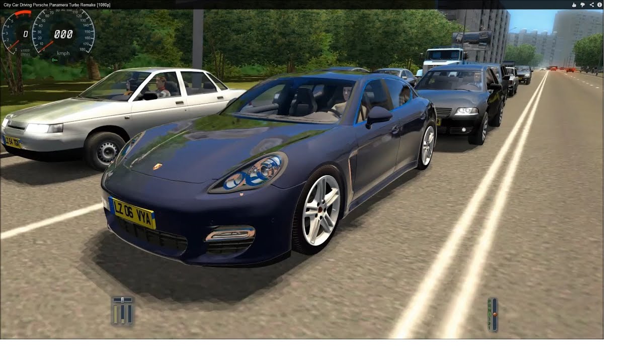 City Car Driving Porsche Panamera Turbo Remake [1080p]