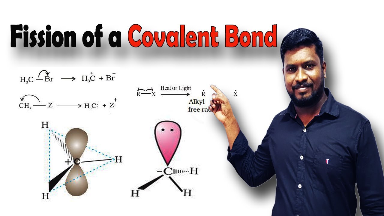 8.Fission of a Covalent Bond | Heterolytic Cleavage | Homolytic Cleavage