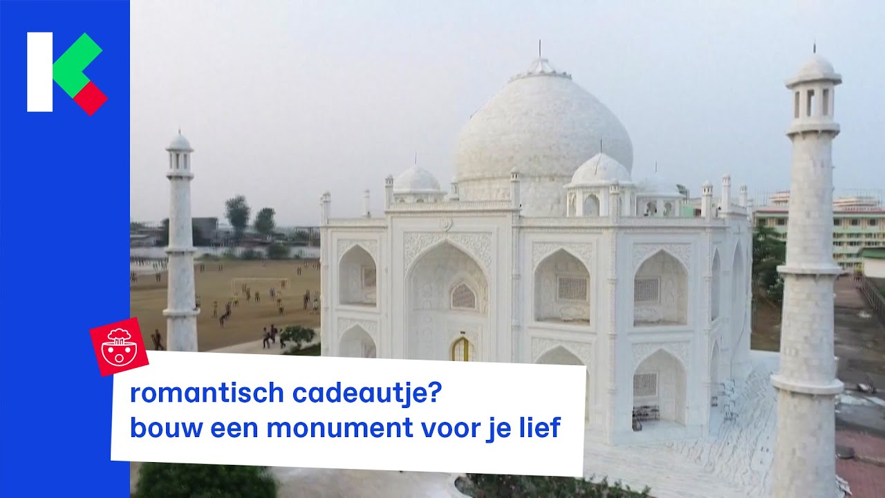 man bouwt wereldberoemd monument Taj Mahal na voor z'n vrouw