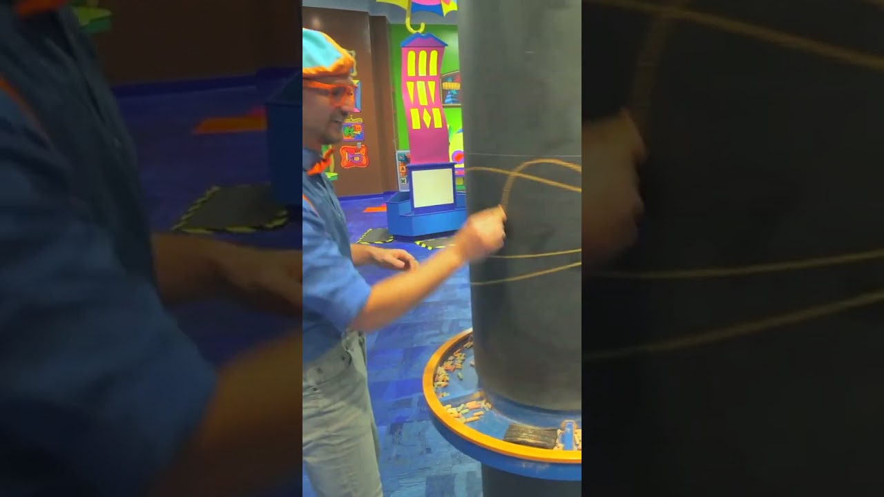 Blippi's Chalk Art Masterpiece 🎨🧡🩵