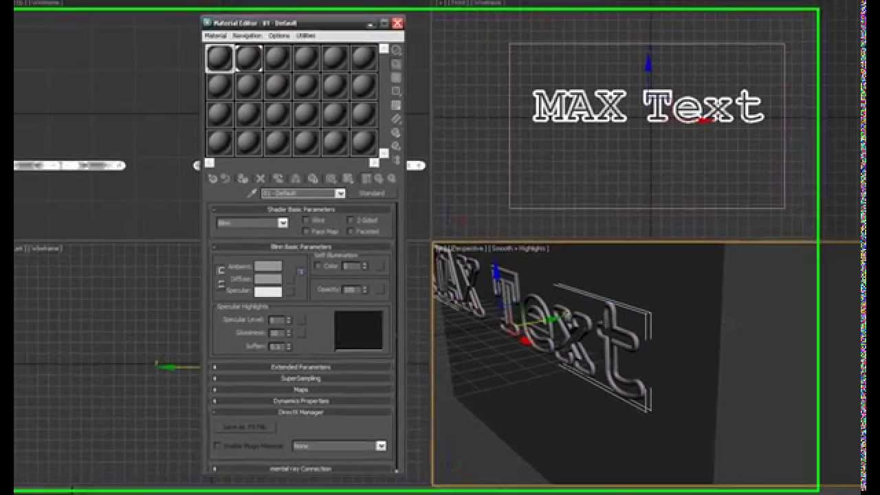 3ds max neon light (light emiting texture) tutorial