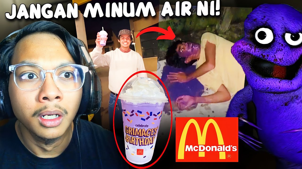 (SERAM!) RAMAI YANG M4UT, LEPAS MINUM AIR MCD NI!!😱 Grimace (Horror Game)