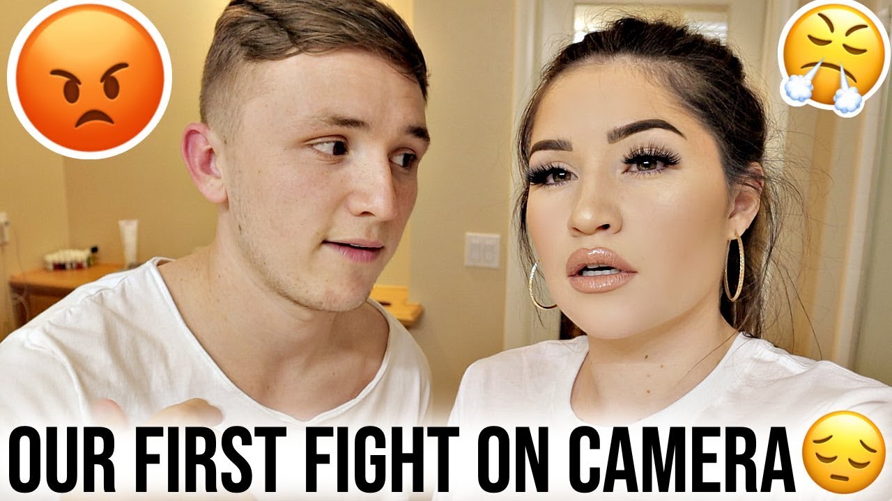 OUR FIRST FIGHT CAUGHT ON CAMERA... *we are sorry*