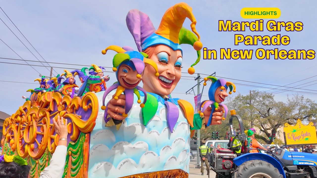 Mardi Gras Parade 2026 Highlights 🎭 | New Orleans Carnival in 4K