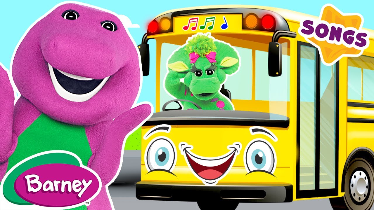 Wheels On The Bus I Nursery Rhymes & Kids songs I Sing Along with Barney and Friends