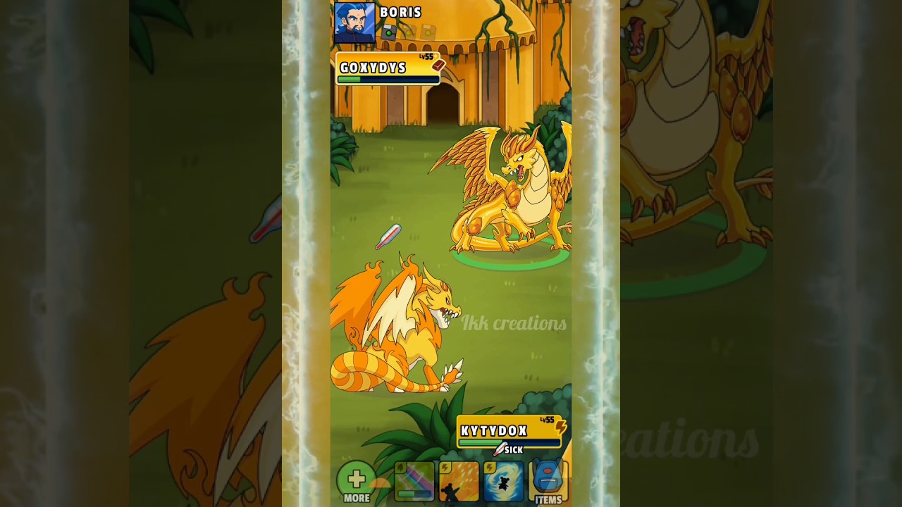 Battle With Boris at Gold City in Dynamons World || Part-3 || Ikk creations || #shorts #dynamons ||