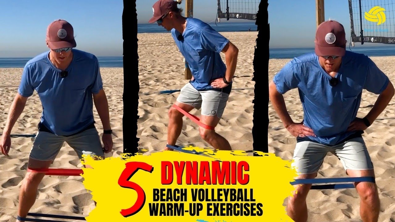 5 DYNAMIC Beach Volleyball Warm-Up Exercises EVERYONE Should Do! (Yes YOU with the tight hips!)