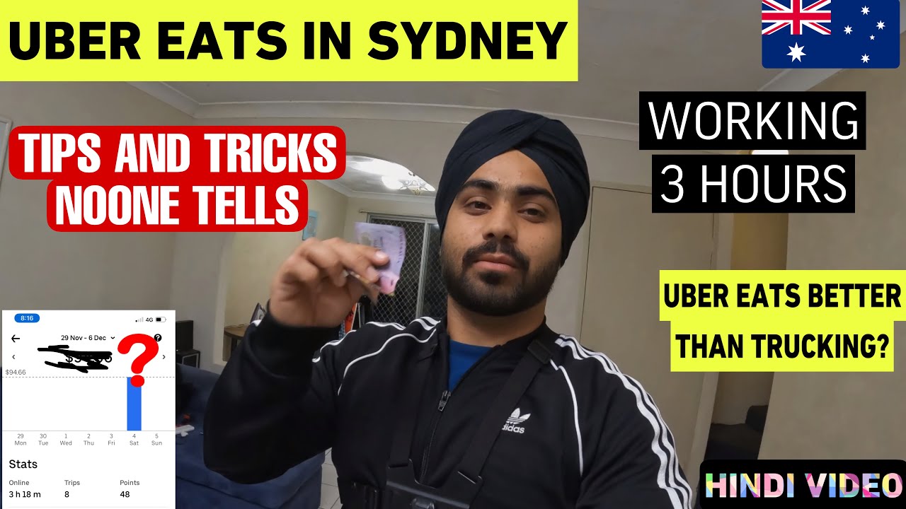 3 Hours Uber Eats Challange In Sydney | Best Part Time Job? Must Watch, If You Coming To Australia🔥