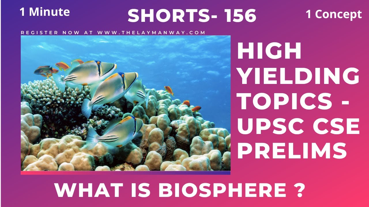 What is Biosphere ? Explained for UPSC prelims #ias #civilservices #upsc #psc #environment #shorts