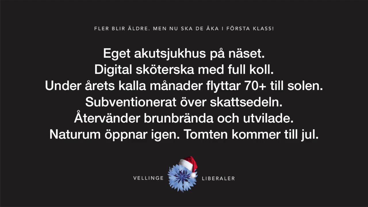 Julh&auml;lsning fr&aring;n VellingeLiberalerna