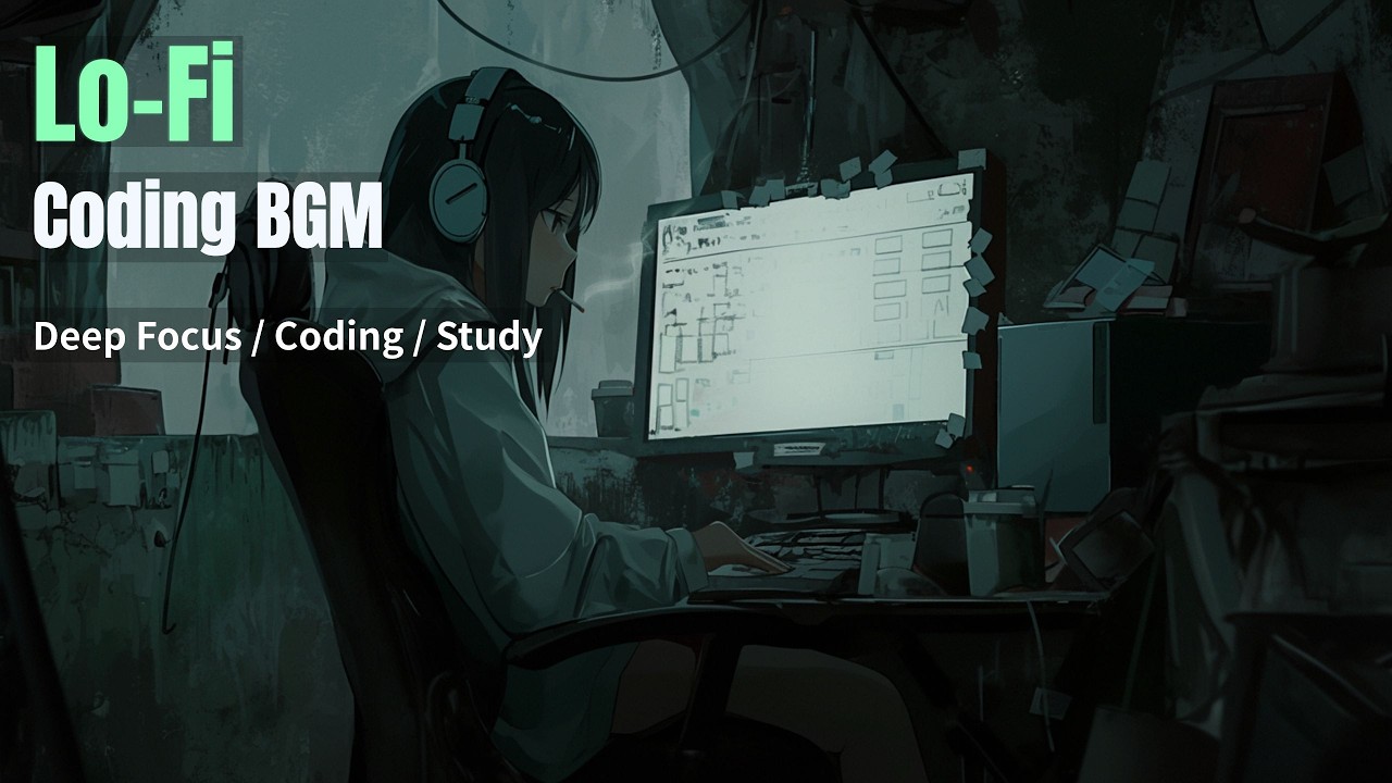 Deep Focus Coding Music – Silent Underground Cyberpunk Tech BGM