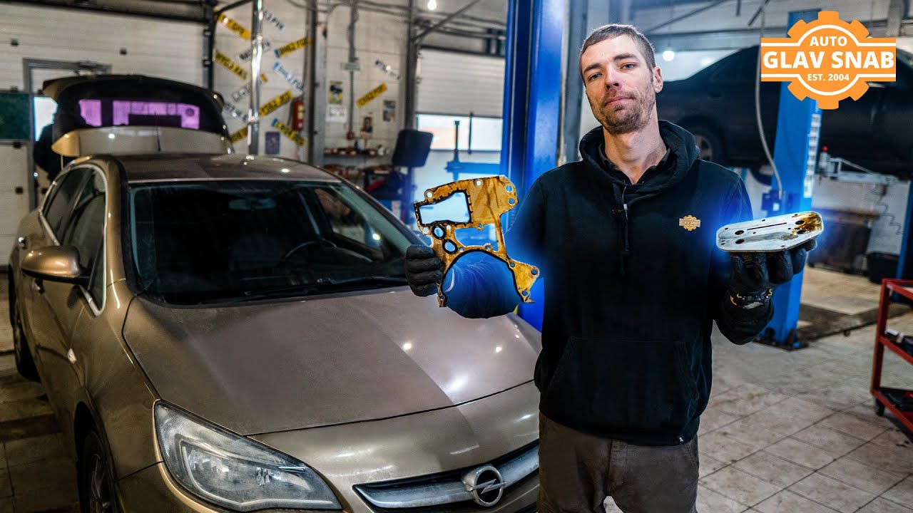 Opel Astra J — замена прокладок теплообменника и масляного насоса на A18XER / A16XER