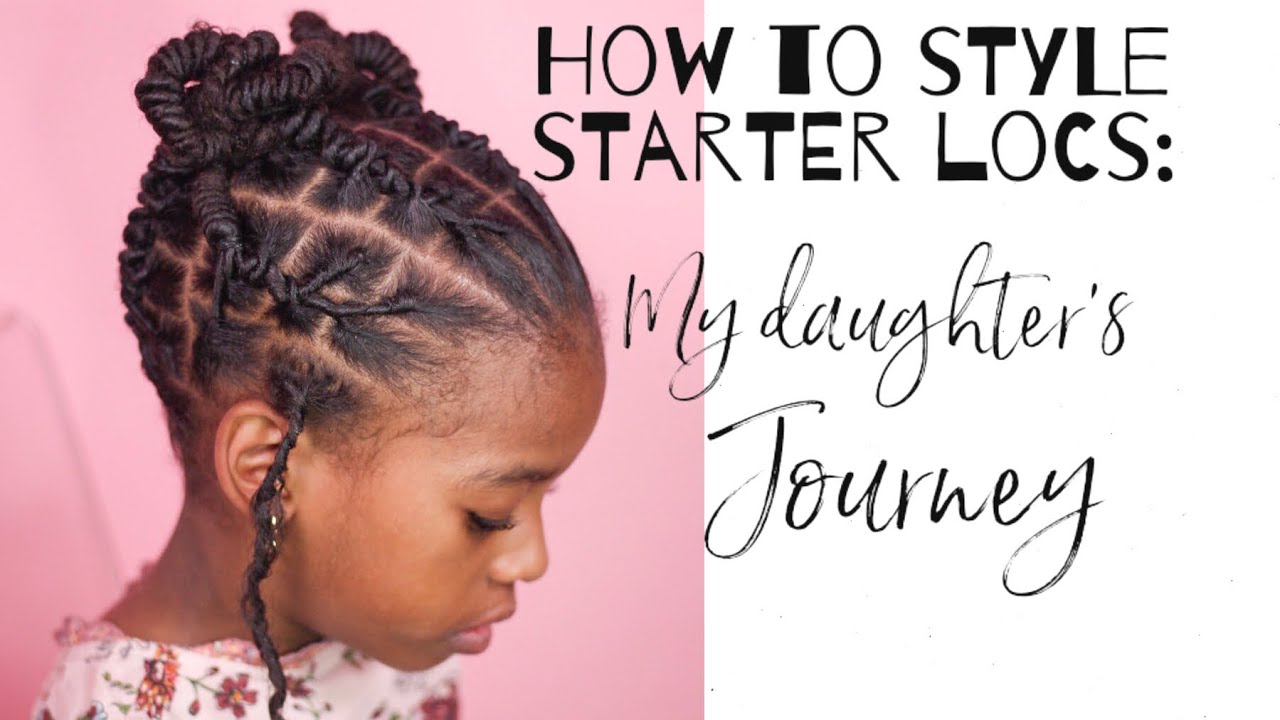 How to style LONG starter locs | Barrel Roll Buns
