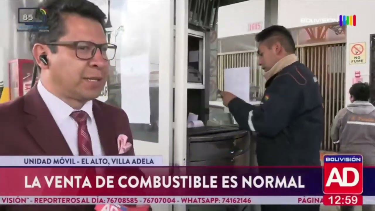 La venta de combustible es normal en el surtidor de Villa Adela