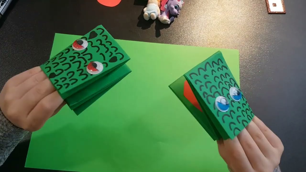 KROKODYL Z PAPIERU 🦎🐊🐸 PAPER CROCODILE // Easy Tutorial