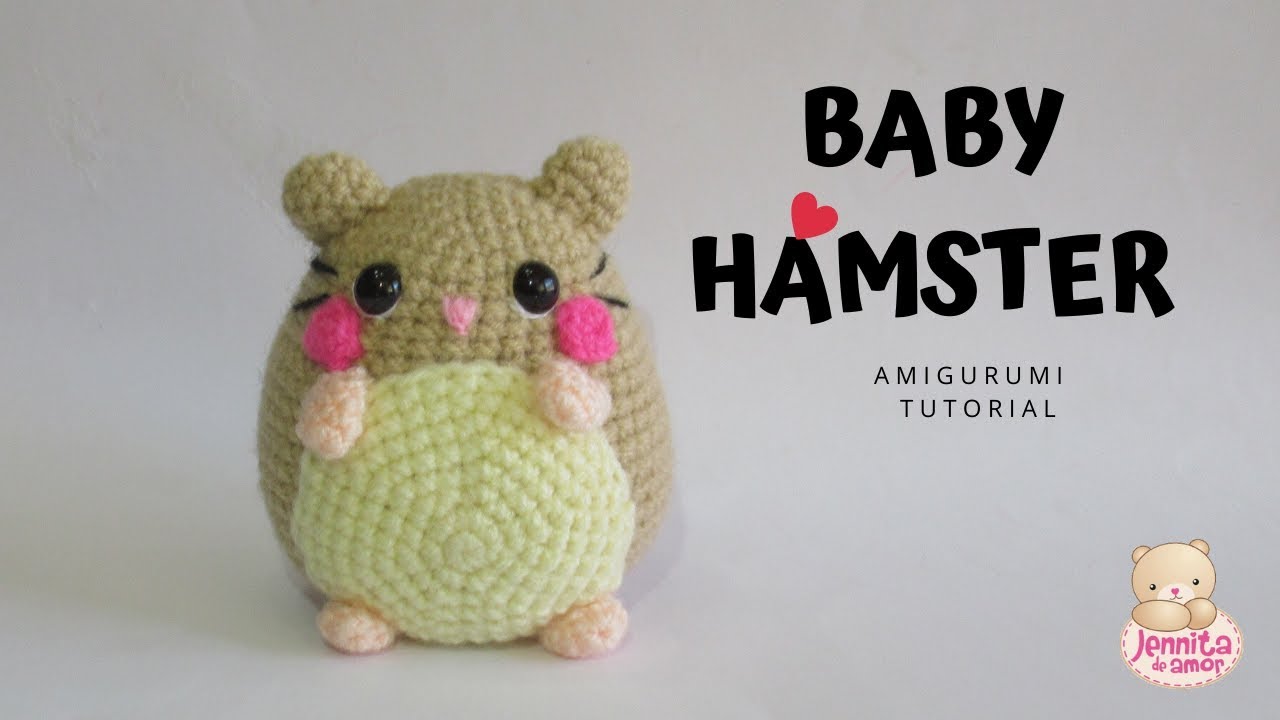 BABY HAMSTER  Amigurumi Tutorial Paso a Paso (Patrón en Descripción)