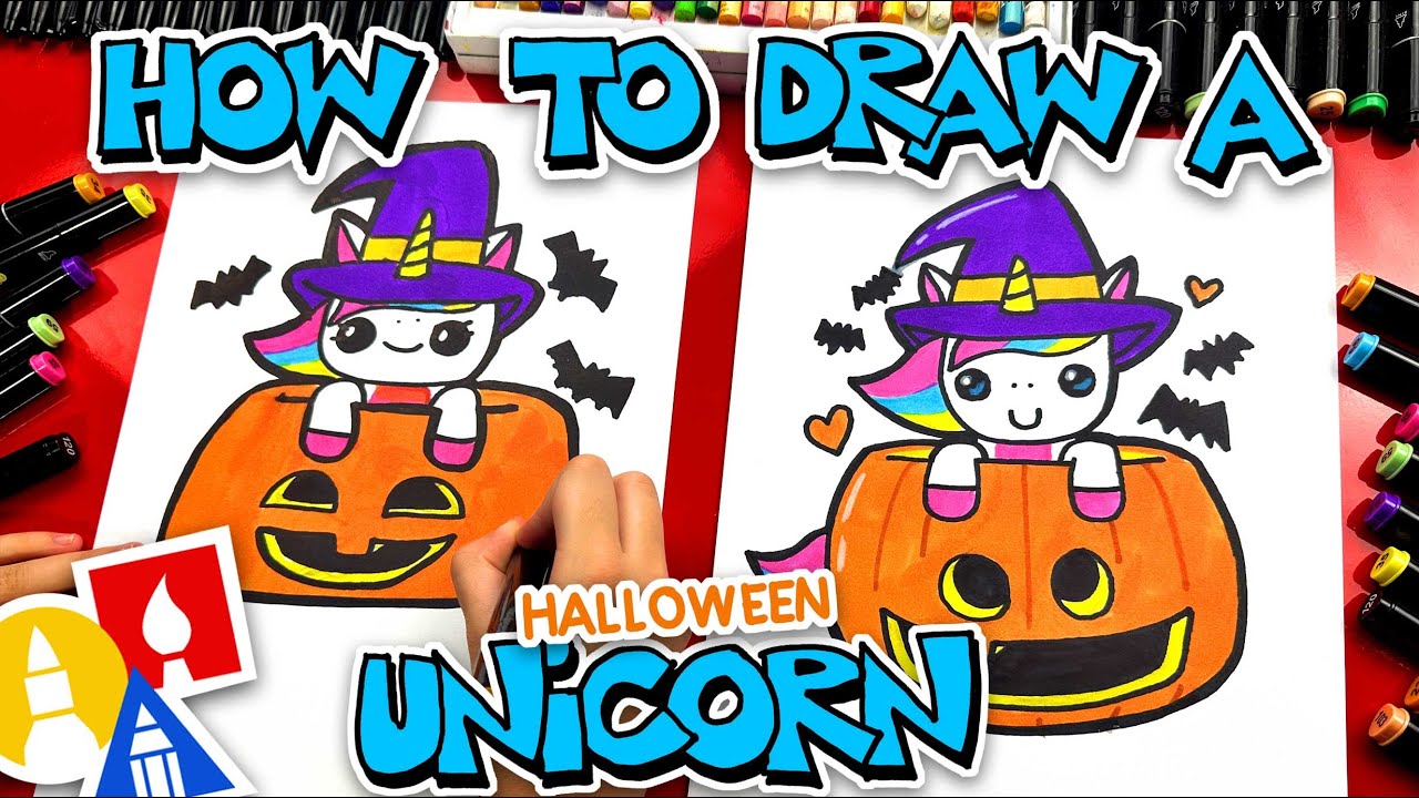 How To Draw A Halloween Unicorn
