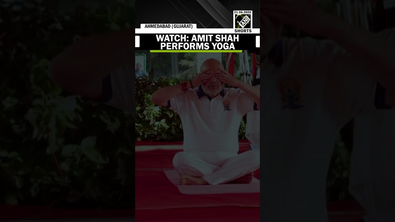 WATCH: Home Minister Amit Shah performs Yoga on International Yoga Day