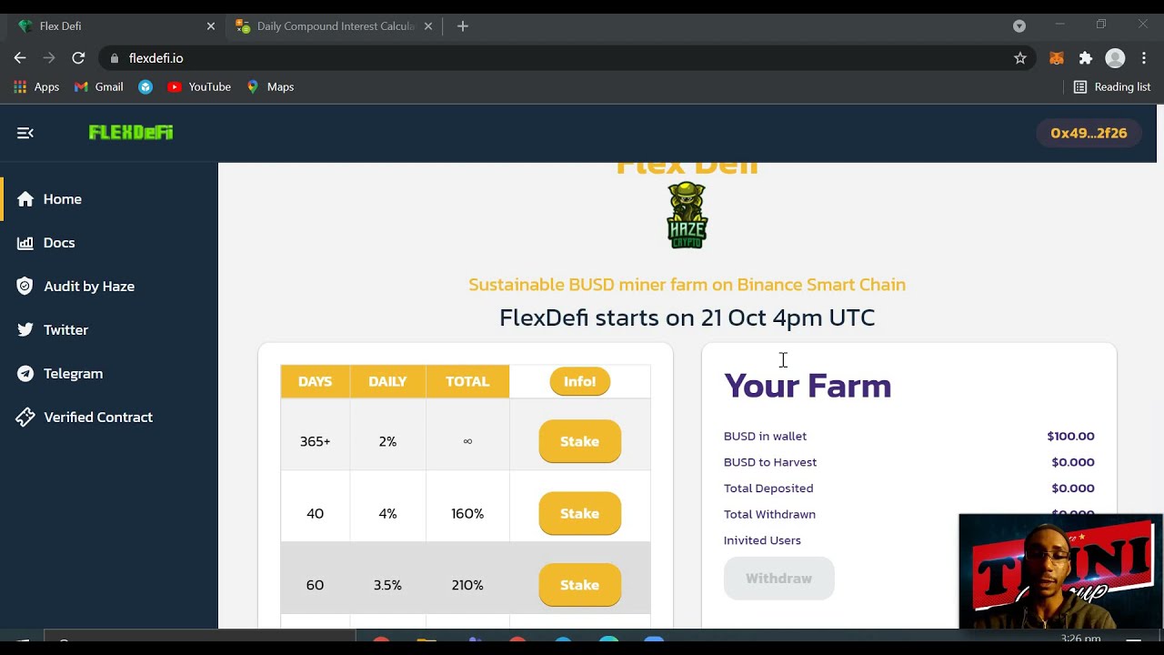 New Audited and Sustainable ROI DAPP FLEXDefi; Strategy + GiveAway🚀🚀🚀