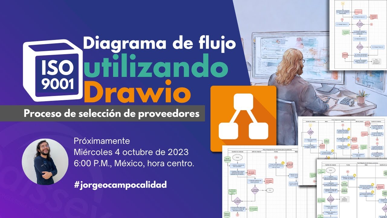 Crea Diagramas de flujo con Draw.io | Concursos para proveedores AUTOMATIZADO | ISO 9001:2015🤖