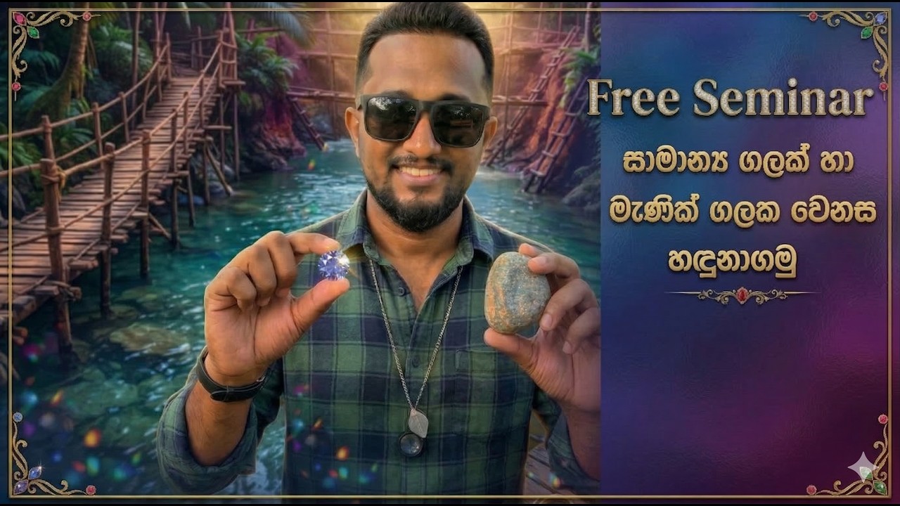 අනෙක් පාෂාණ වලින් මැණික් ගලක් වෙන් කර හදුනා ගන්නා ආකාරය