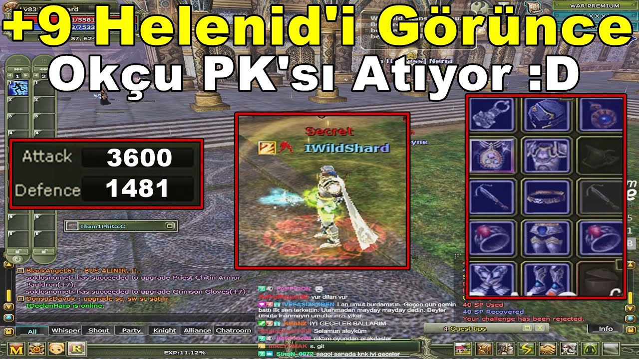 DomenicoWacco - Asas Char'da +9 Helenid Görünce | Dayanamayıp Okçu PK'sı Atıyor :D | Knight Online