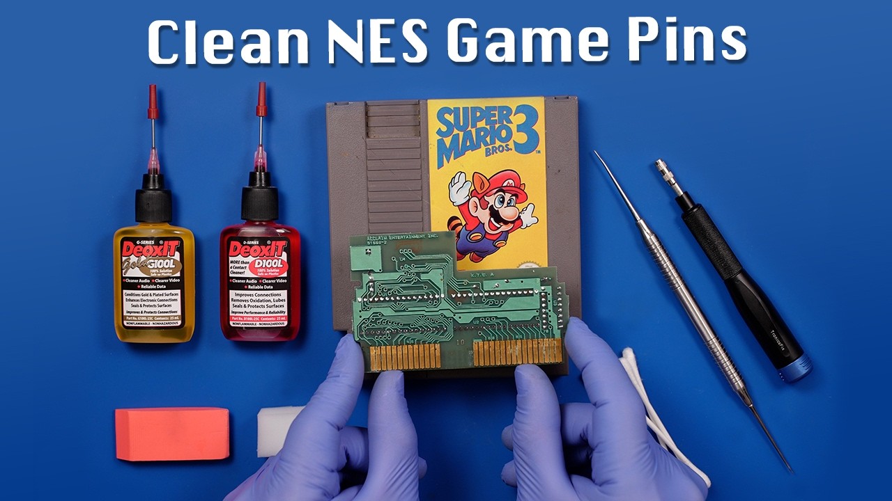How to Clean NES Game Pins - Even Really Dirty Ones
