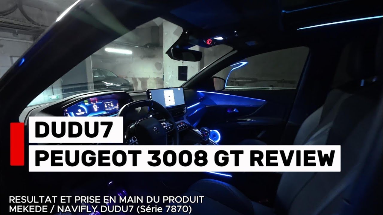 DUDU7 by MEKEDE NAVIFLY sur Peugeot 3008 GT: L'écran 12.3