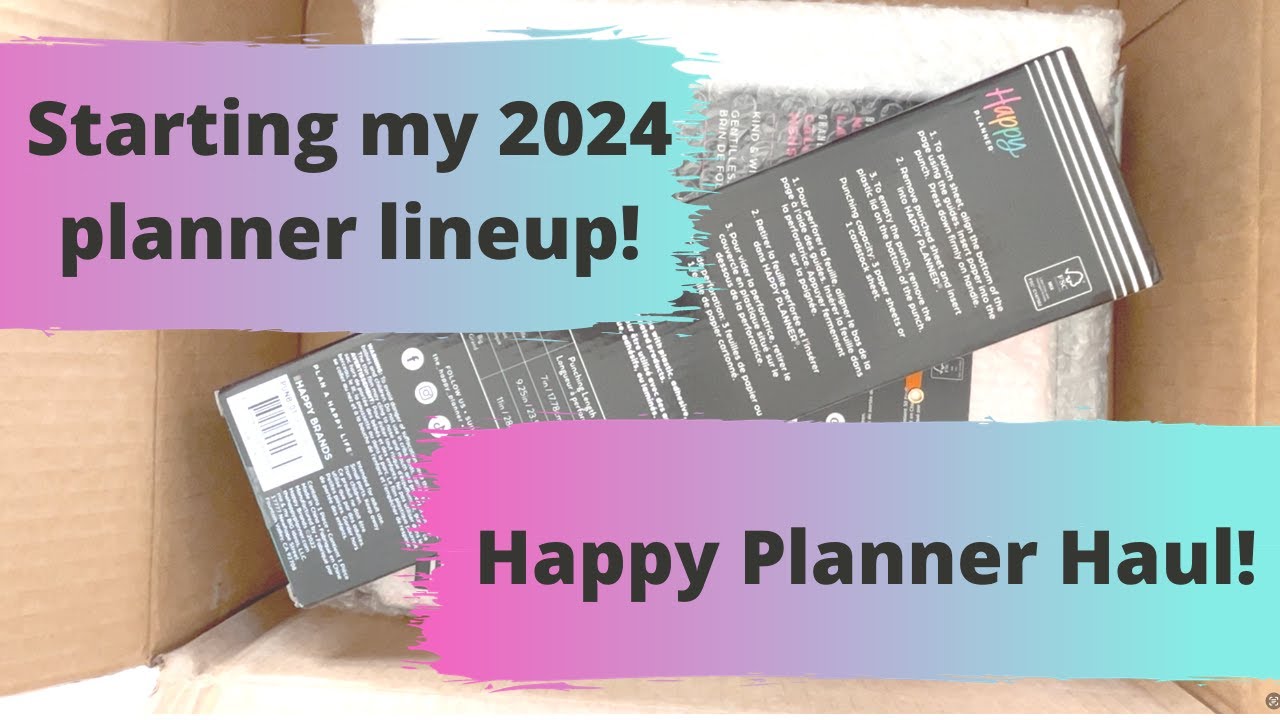 Starting my 2024 planner lineup with a Happy Planner Haul!