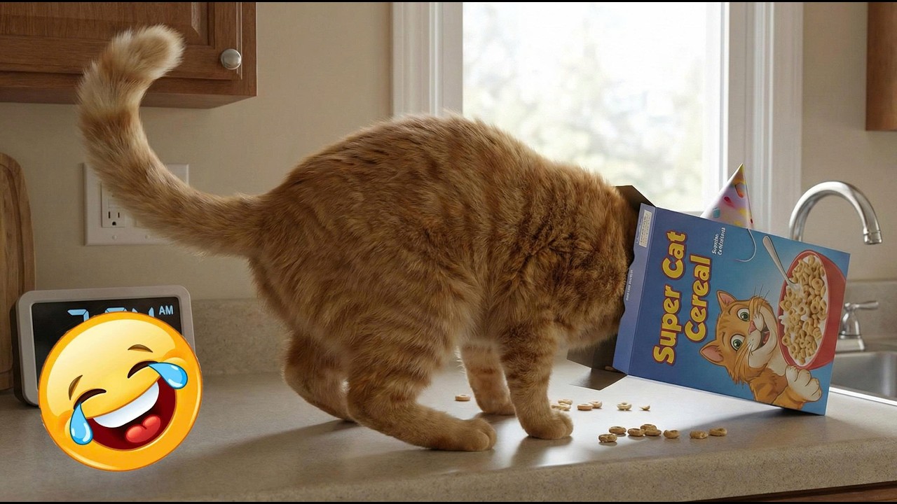 Best Funny Cat Videos 2026 - Orange Cat Meets Mirror Brain Cell Not Found
