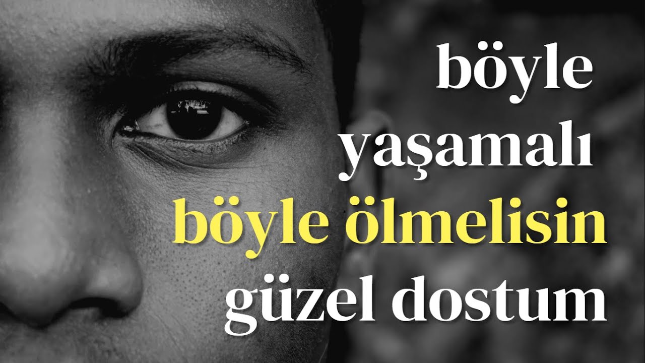 Bu olmalı hayat felsefen.. Böyle yaşamalı ve böyle ölmelisin güzel dostum..