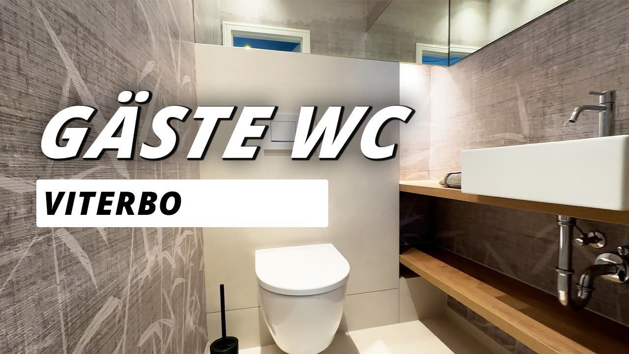 Kleines Gäste-WC in Naturtönen ✨ Moderne Sanierung mit Atmosphäre – Gäste-WC Viterbo | Genova&Bauer