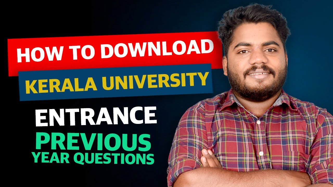 How to download kerala university previous entrance question paper | Kerala university entrance 2023