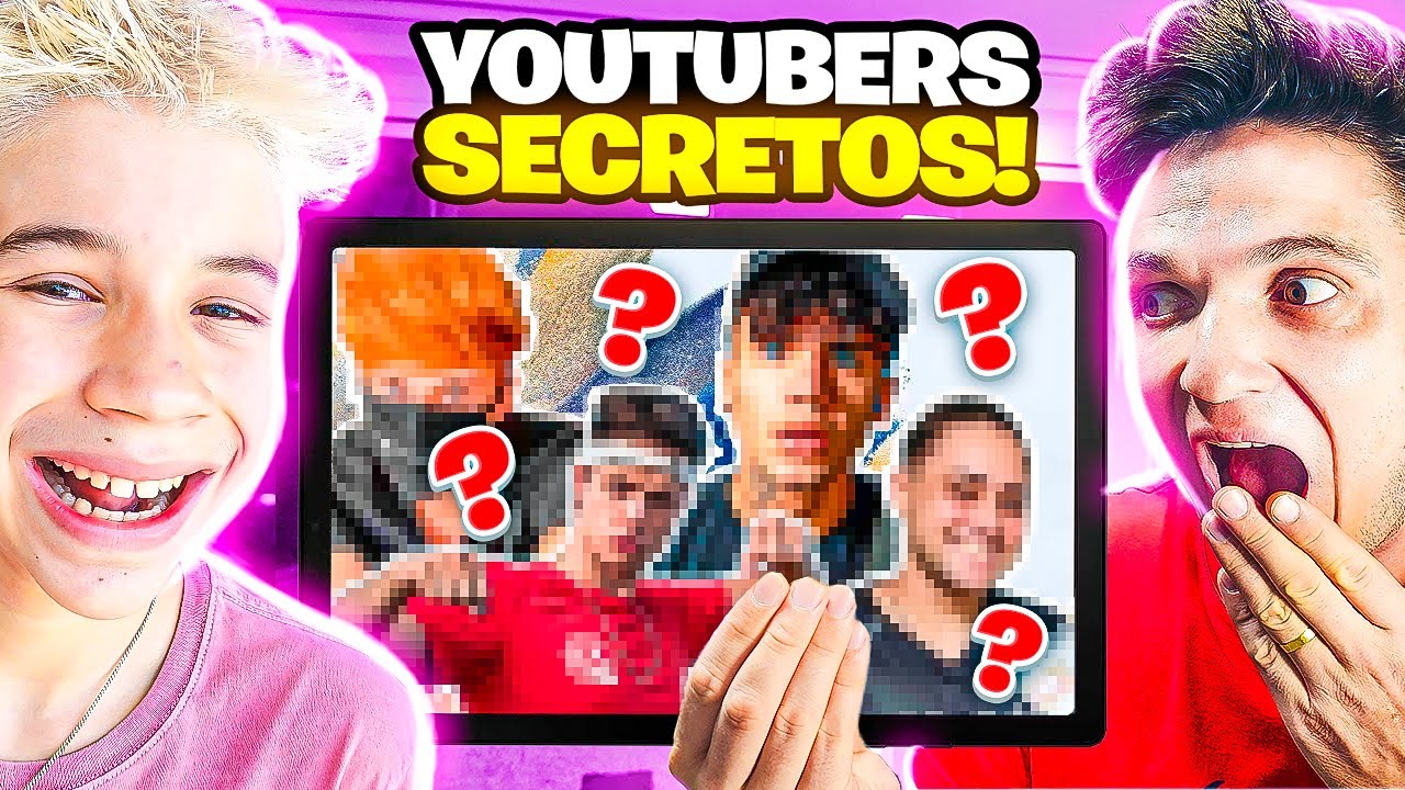 Descobrimos os Youtubers Secretos de Vocês😮