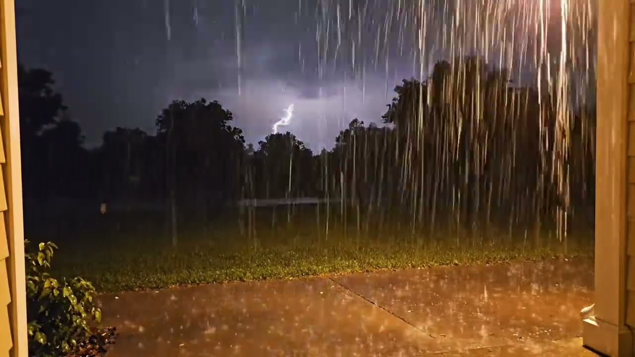 Fall Asleep in Under 3 Minutes with Heavy Rain on a Farmhouse Roof at Night.