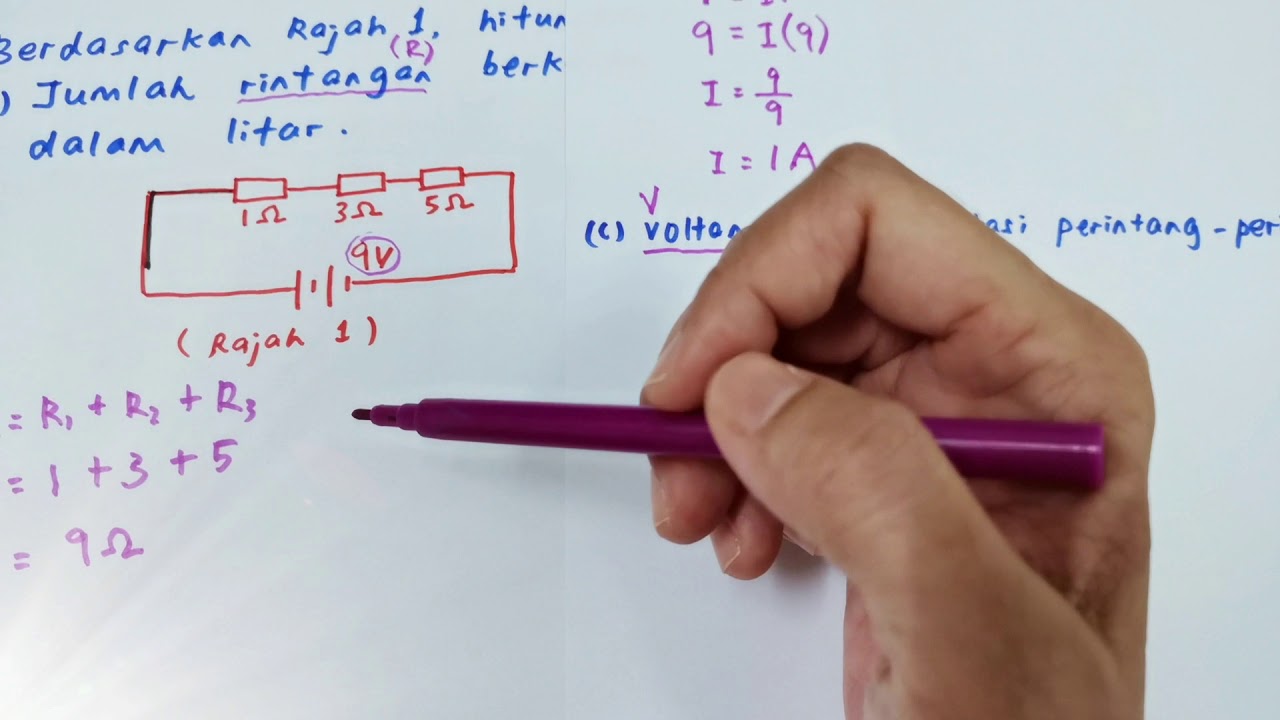 Latihan Formatif 7.2 || B7 : Litar bersiri, Litar selari || Sains T2 KSSM