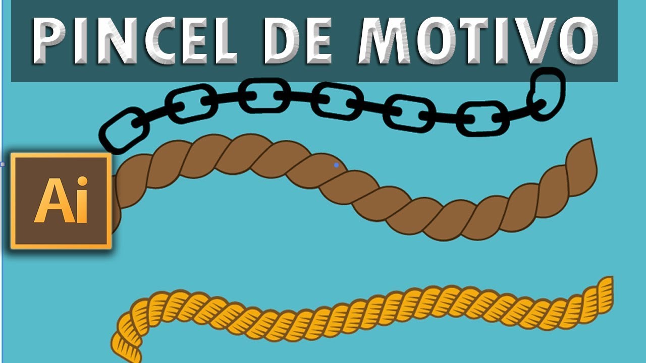 Illustrator: Pincel de Motivo. Cadenas, Sogas y Trenzas