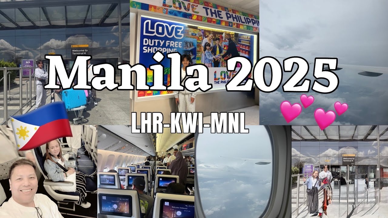 Flying from London to Manila | Kuwait Airways Travel Vlog + Kuwait Layover