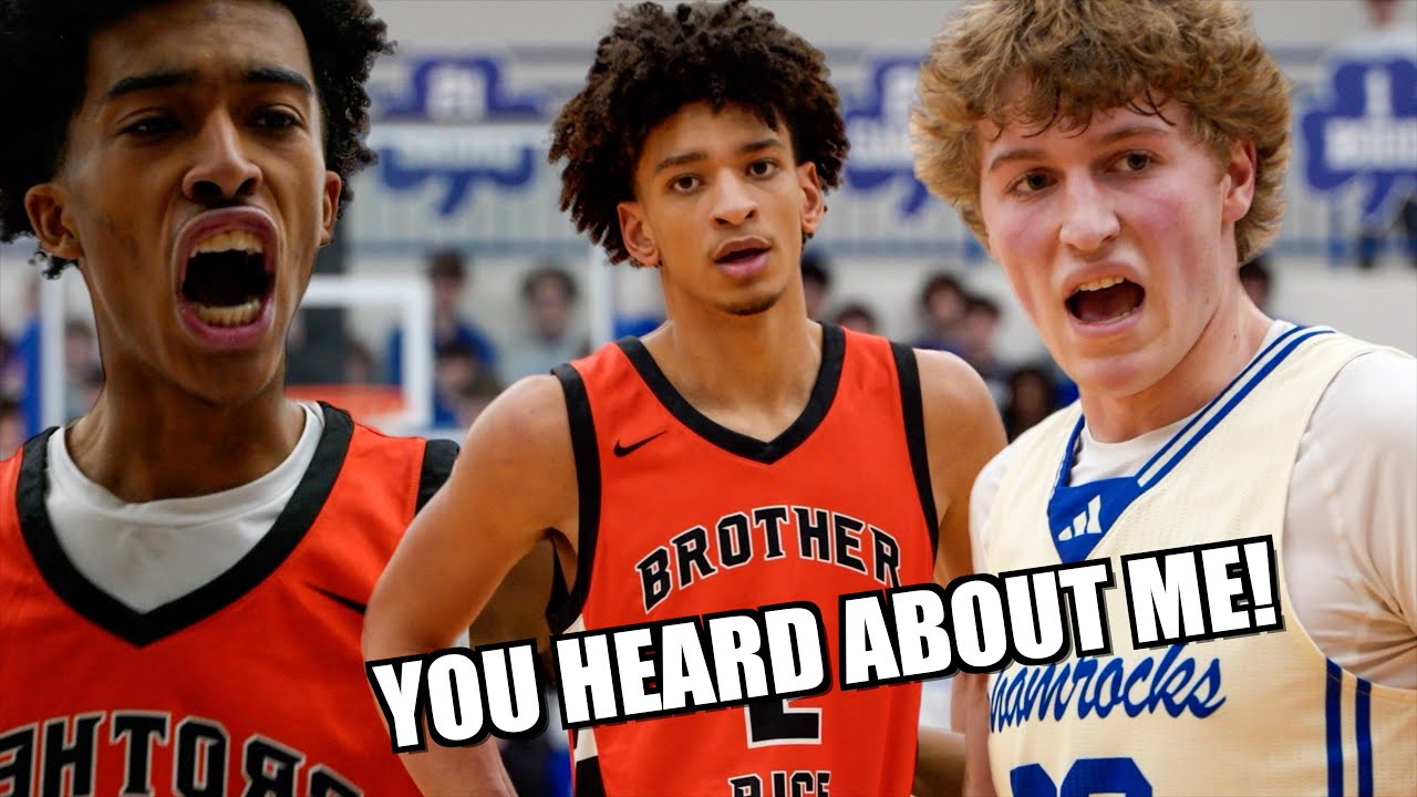 #3 Brother Rice VS #22 Catholic Central | ELIJAH WILLIAMS WILD CLOSE GAME HAD THE WHOLE GYM HYPED!
