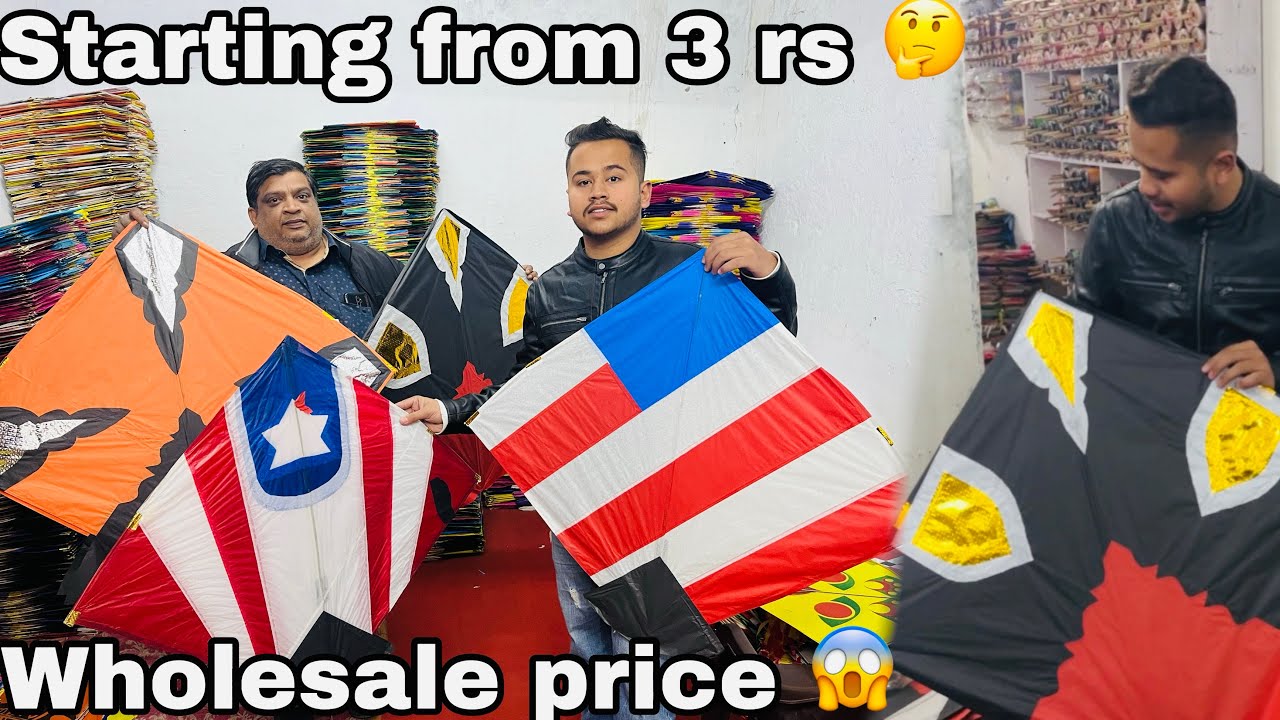 Cheapest kite 🪁 market in Bathinda 😱// Kite Stash 2024 //Wholesale prices// Amazing design